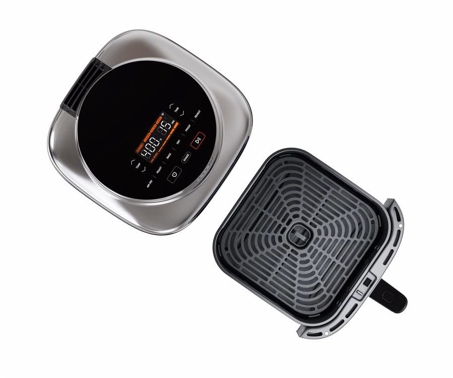 Cosori Iconic™ Smart Air Fryer – Edelstahl, 6,5 Quart